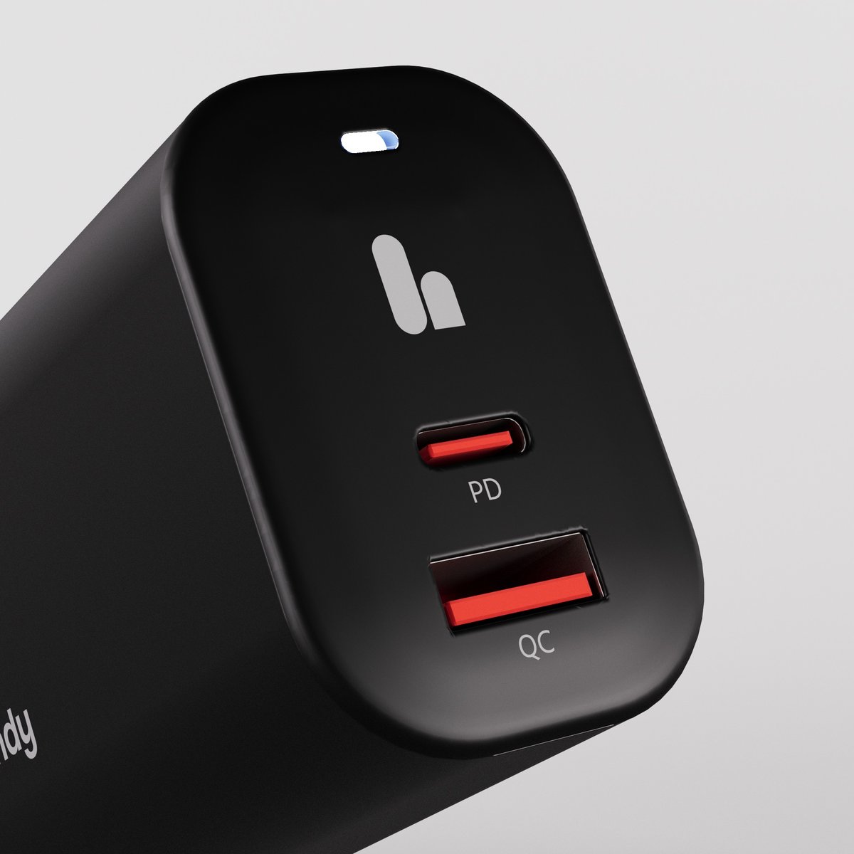 The Handy Fast Charger Dual-Port USB-C PD & USB-A QC Wall Charger - Dynamic Power Supply - Accessories