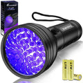 Vansky Black Light UV Flashlight, Upgraded 51 LED 395nm Blacklight Pet Urine Detector for Dog/Cat Urine, Dry Stains, Bed Bug, Matching with Pet Odor Eliminator(Batteries are Included) - Dynamic Power Supply - 