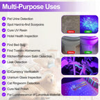Vansky Black Light UV Flashlight, Upgraded 51 LED 395nm Blacklight Pet Urine Detector for Dog/Cat Urine, Dry Stains, Bed Bug, Matching with Pet Odor Eliminator(Batteries are Included) - Dynamic Power Supply - 